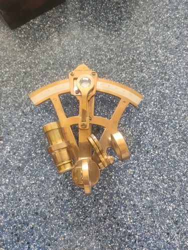 Nautischer sextant mit holzbox - mit,
