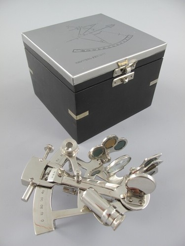 Silberner spiegel sextant - silberner,