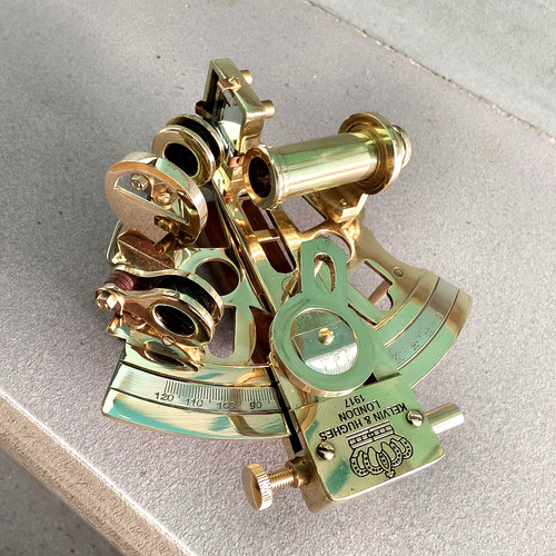 Antik messing marine sextant - messing,