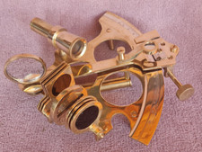 Messing Sextant in edler